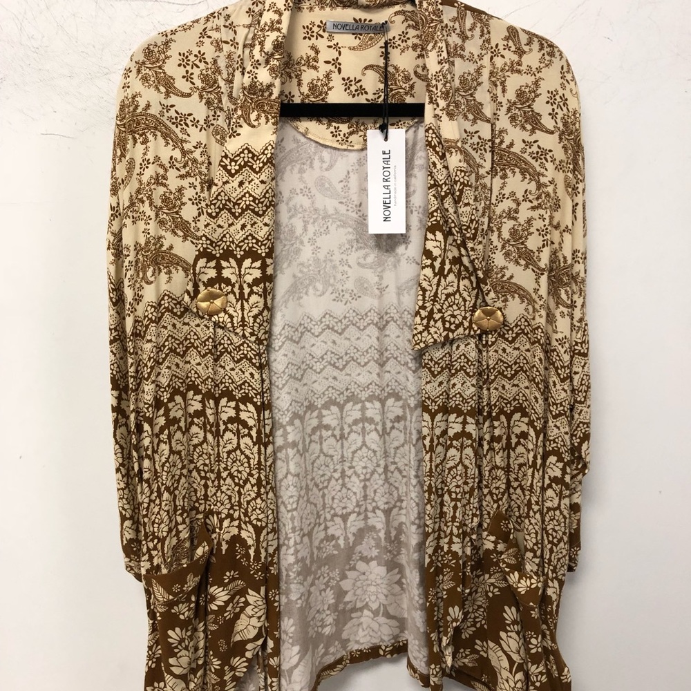 Novella Royale NWT Rust Hazley jacket/kimono - Picture 3 of 7